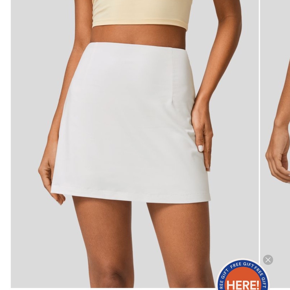 NWT HALARA High Waisted 2-in-1 A Line Mini Casual Skirt size small